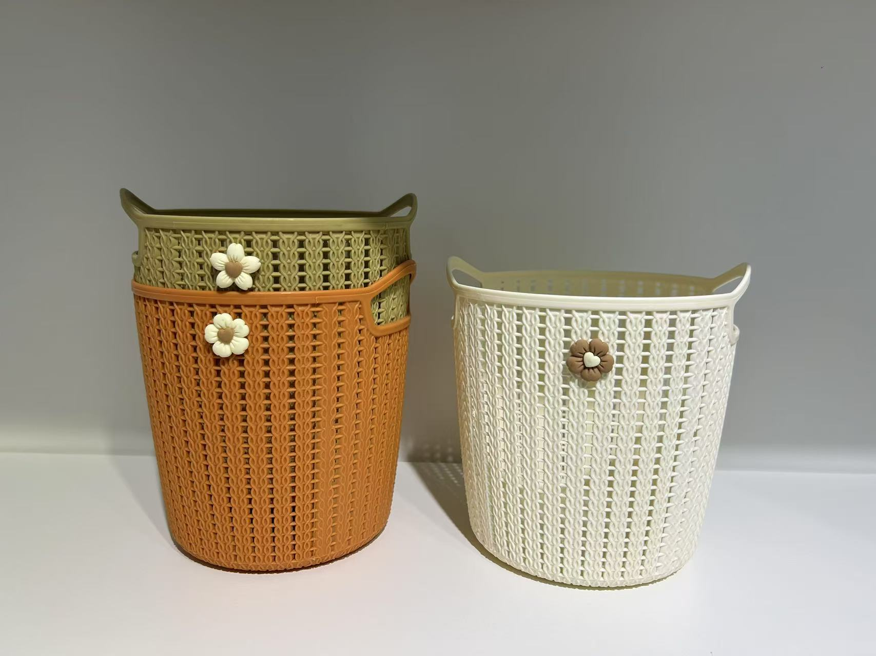 8268藤编圆形收纳