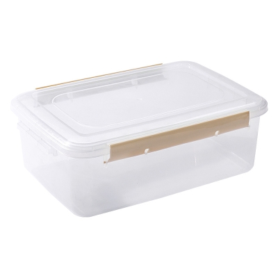 Fruit bento box preservation rectangular plastic box transparent refrigerator dedicated storage large refrigerated food sealed box