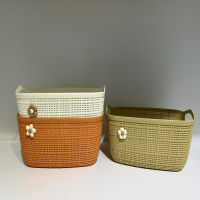8285 anti fabric pattern rectangular storage basket